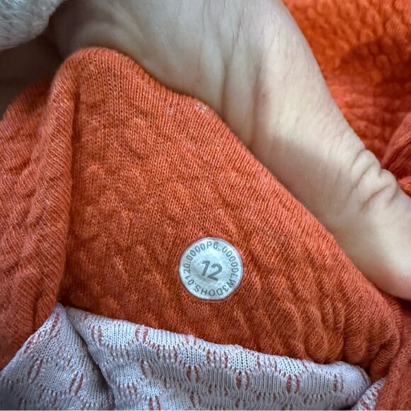 Lululemon All Yours Zip Hoodie *Bubble DotHeathered Brick / White - Picture 10 of 11